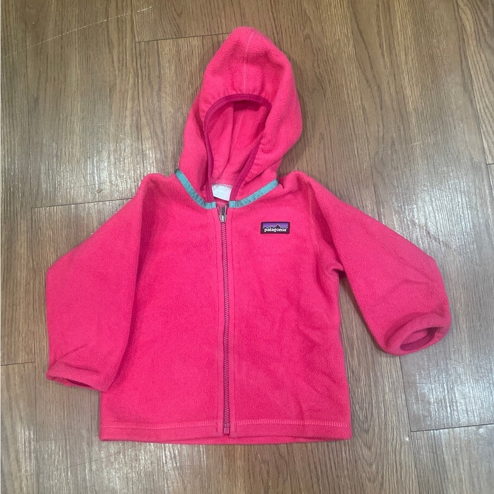 Patagonia girls sweater zipper with hoodie